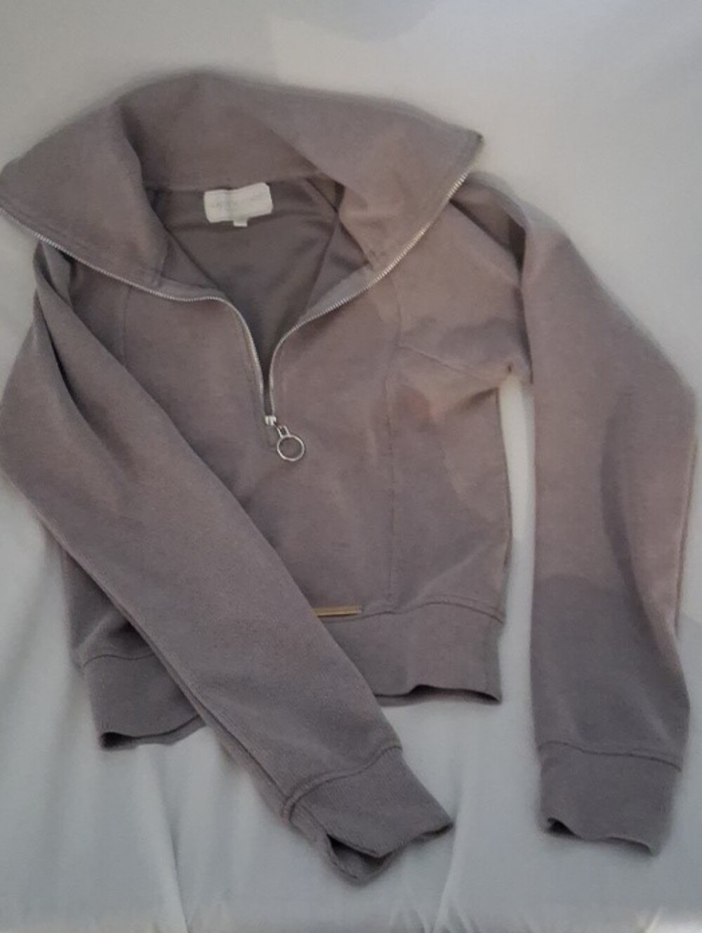 Simply Southern Lavender Half-Zip Bomber Pullover